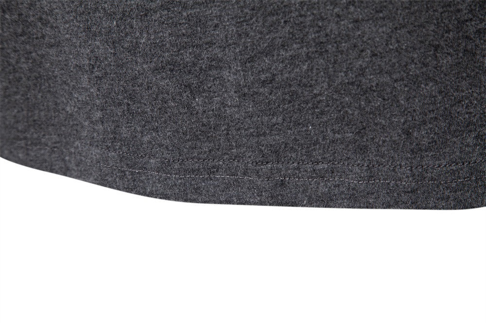 Men’s Contrast V-Neck Long Sleeve T-Shirt