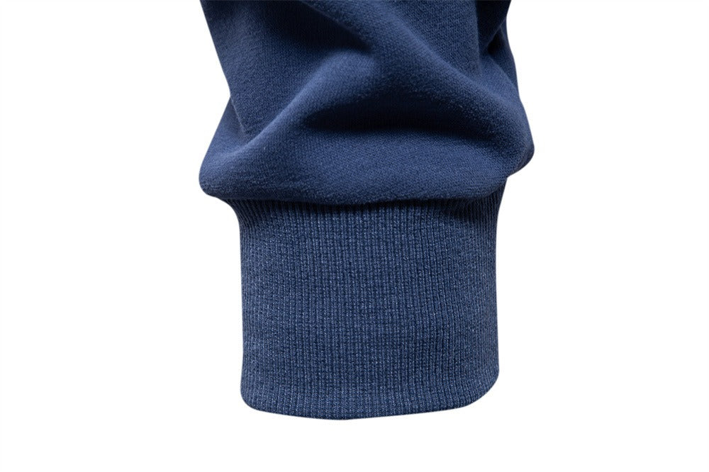 Men’s Colorblock Long Sleeve Polo Sweatshirt