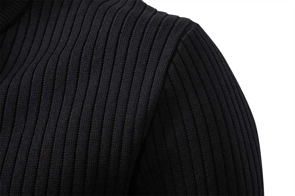 Men’s Ribbed Long Sleeve Knit Sweater