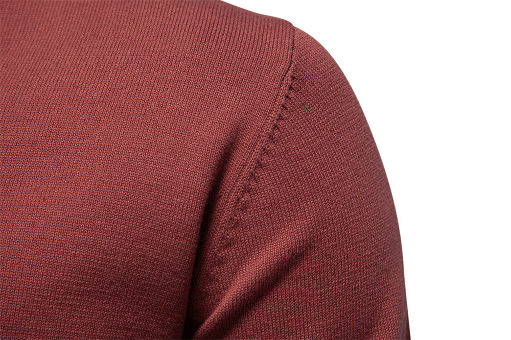 Men’s Cotton V-Neck Knit Sweater