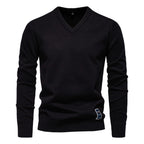 Men’s Cotton V-Neck Knit Sweater