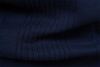Men’s Contrast Trim Textured Knit Polo Sweater