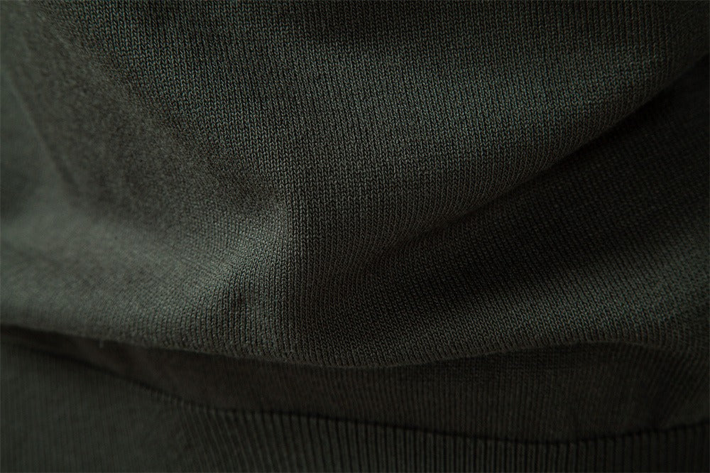 Men’s Jacquard Open Collar Knit Sweater