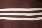 Men’s Striped Long Sleeve Knit Polo Sweater