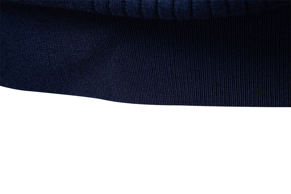 Men’s Contrast Trim Textured Knit Polo Sweater