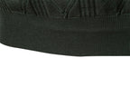 Men’s Jacquard Open Collar Knit Sweater