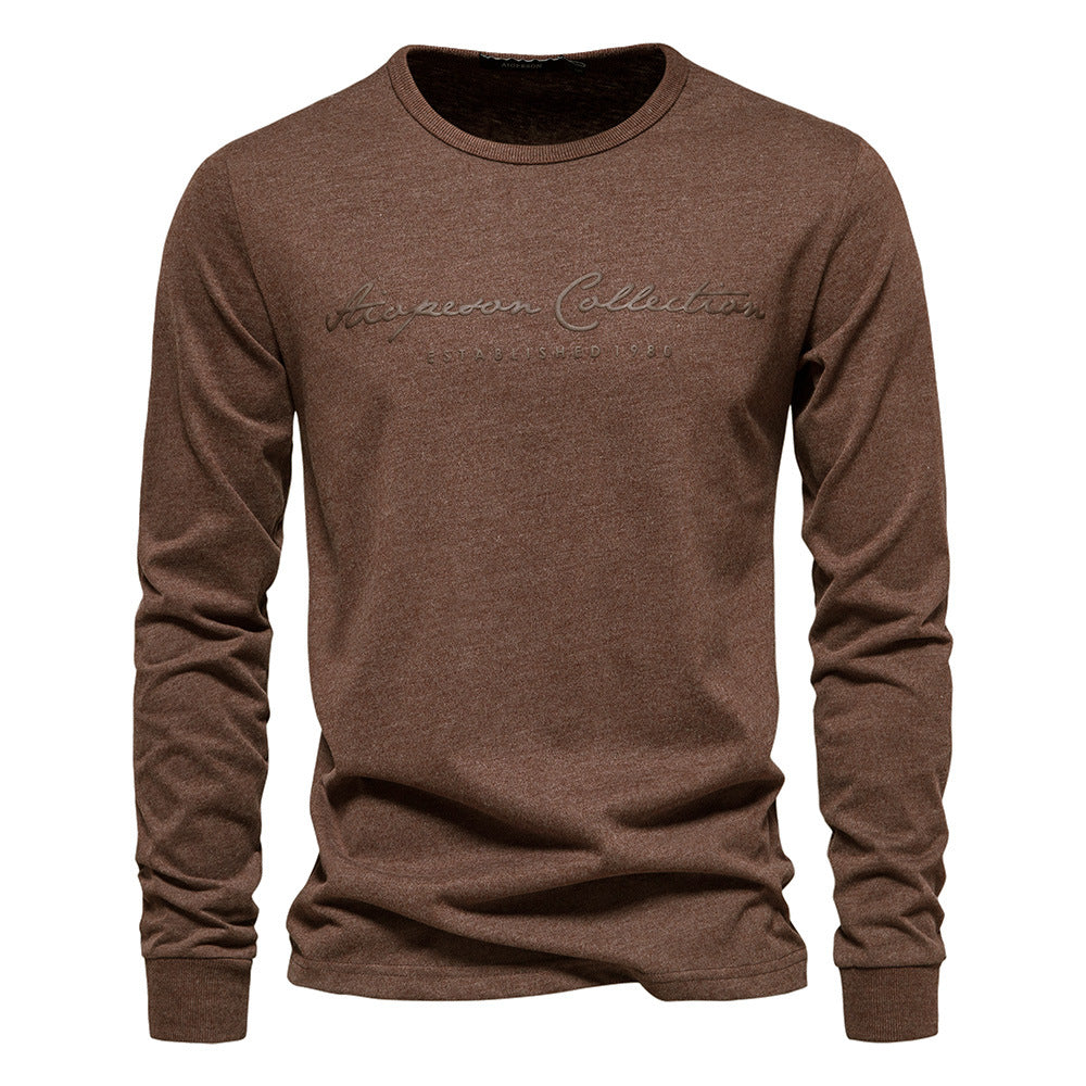 Men’s Graphic Crewneck Long Sleeve T-Shirt