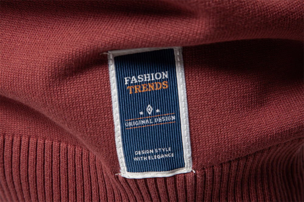 Men’s Cotton V-Neck Knit Sweater