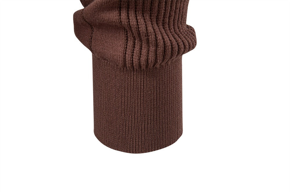 Men’s Contrast Trim Textured Knit Polo Sweater