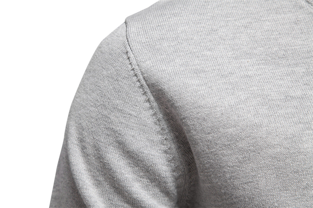 Men’s Cotton V-Neck Knit Sweater