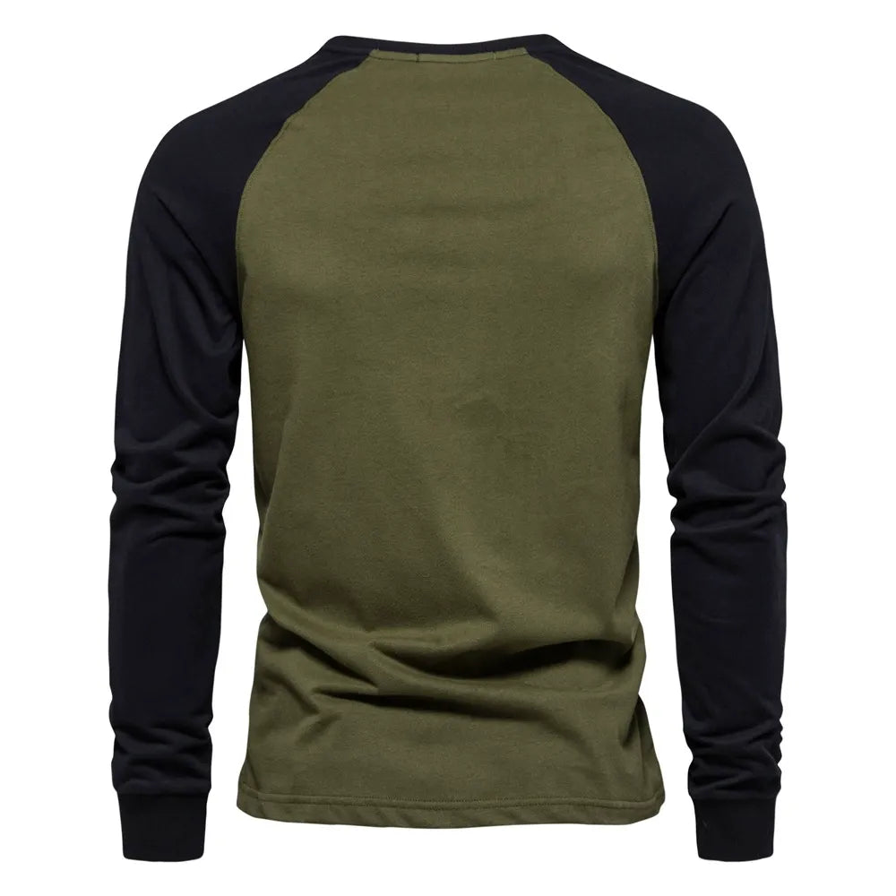 Men’s Colorblock Raglan Long Sleeve T-Shirt