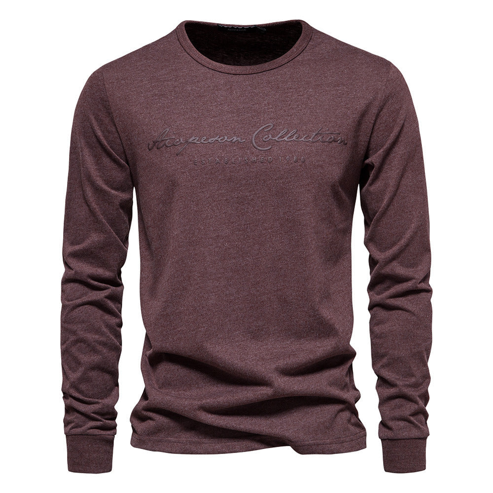 Men’s Graphic Crewneck Long Sleeve T-Shirt