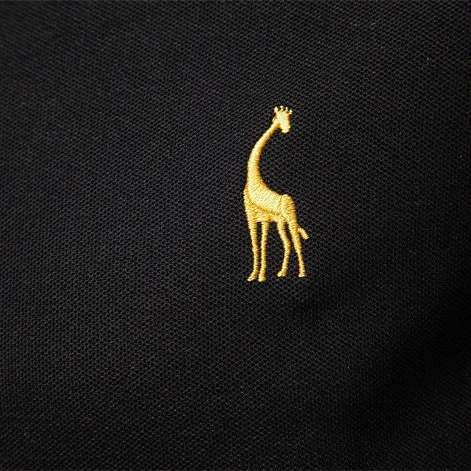 Men’s Cotton Blend Long Sleeve Polo Shirt