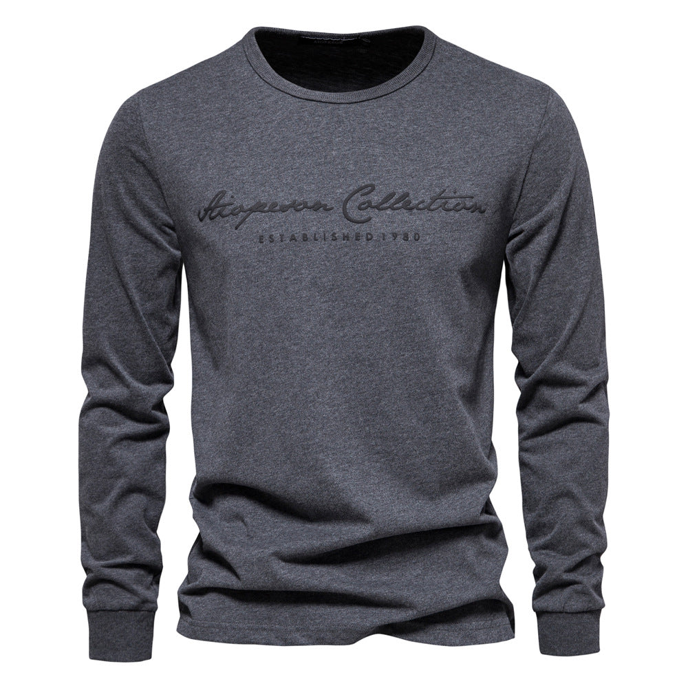 Men’s Graphic Crewneck Long Sleeve T-Shirt