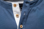 Men’s Long Sleeve Cotton Henley Shirt