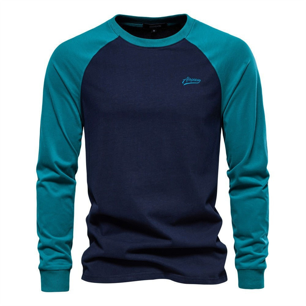 Men’s Colorblock Raglan Long Sleeve T-Shirt