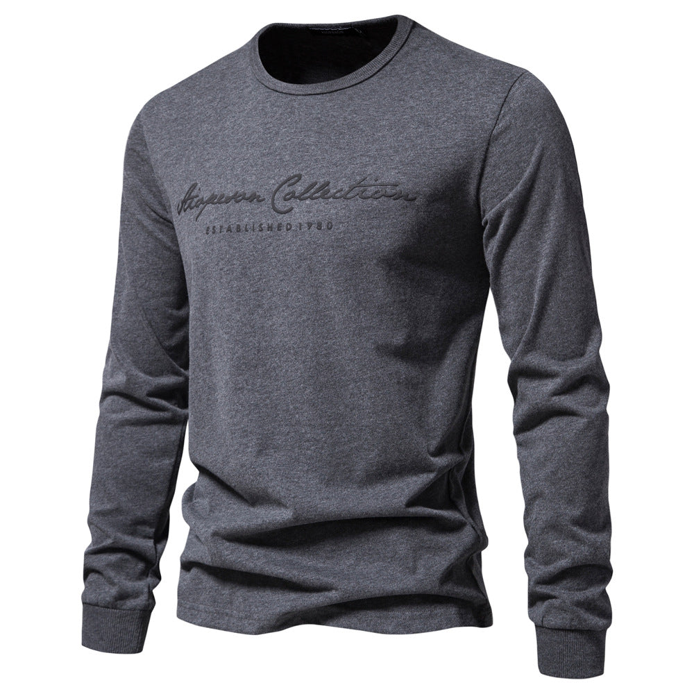 Men’s Graphic Crewneck Long Sleeve T-Shirt