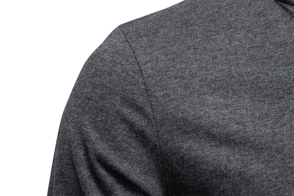 Men’s Contrast V-Neck Long Sleeve T-Shirt