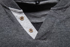 Men’s Contrast V-Neck Long Sleeve T-Shirt