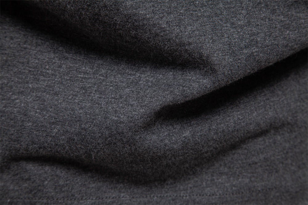Men’s Contrast V-Neck Long Sleeve T-Shirt