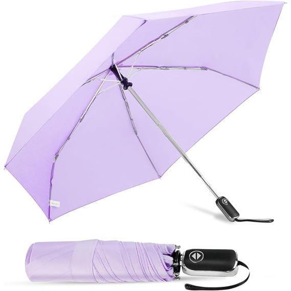 Light Purple Mini Folding Umbrella for Rain