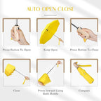 Yellow Duck Compact Automatic Umbrella