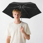 Black Mini Automatic Travel Umbrella
