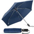 Dark Blue Mini Automatic Travel Umbrella