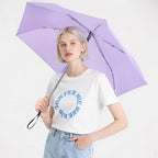 Light Purple Mini Folding Umbrella for Rain