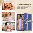Light Purple Mini Folding Umbrella for Rain
