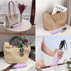 Light Purple Mini Folding Umbrella for Rain